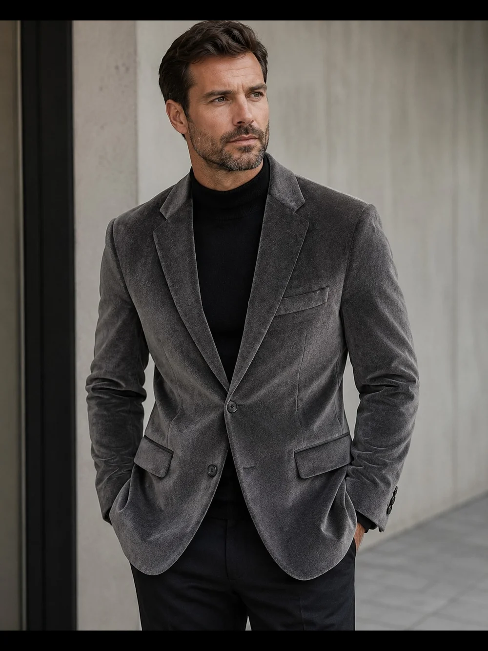 NWT Joseph Abboud Gray Velvet Blazer Sport Coat Men’s 42R $695
